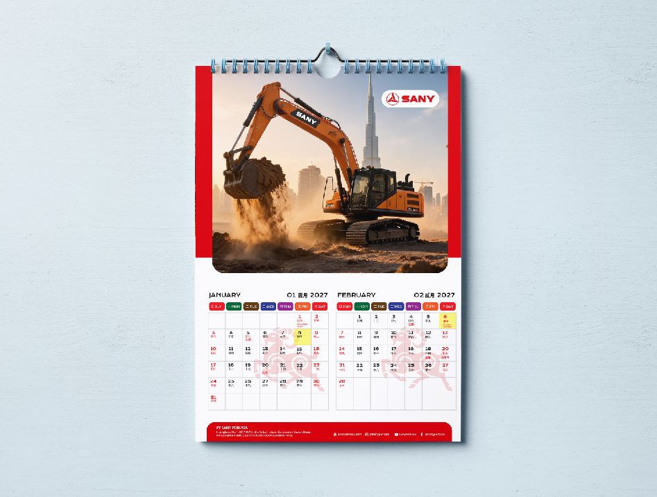 Desain kalender dinding 2027